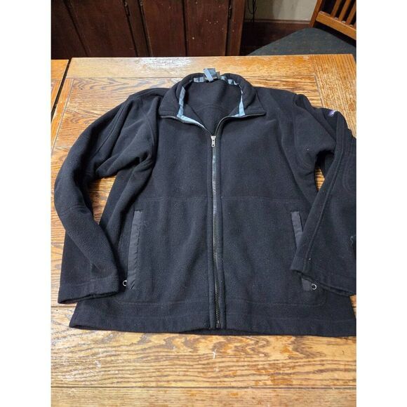 Patagonia Men's Synchilla black zip up fleece jacket sz Medium - Picture 1 of 4